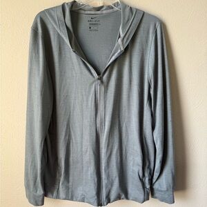 Nike Gray Zip Up Jacket Relaxed Fit Men’s Small